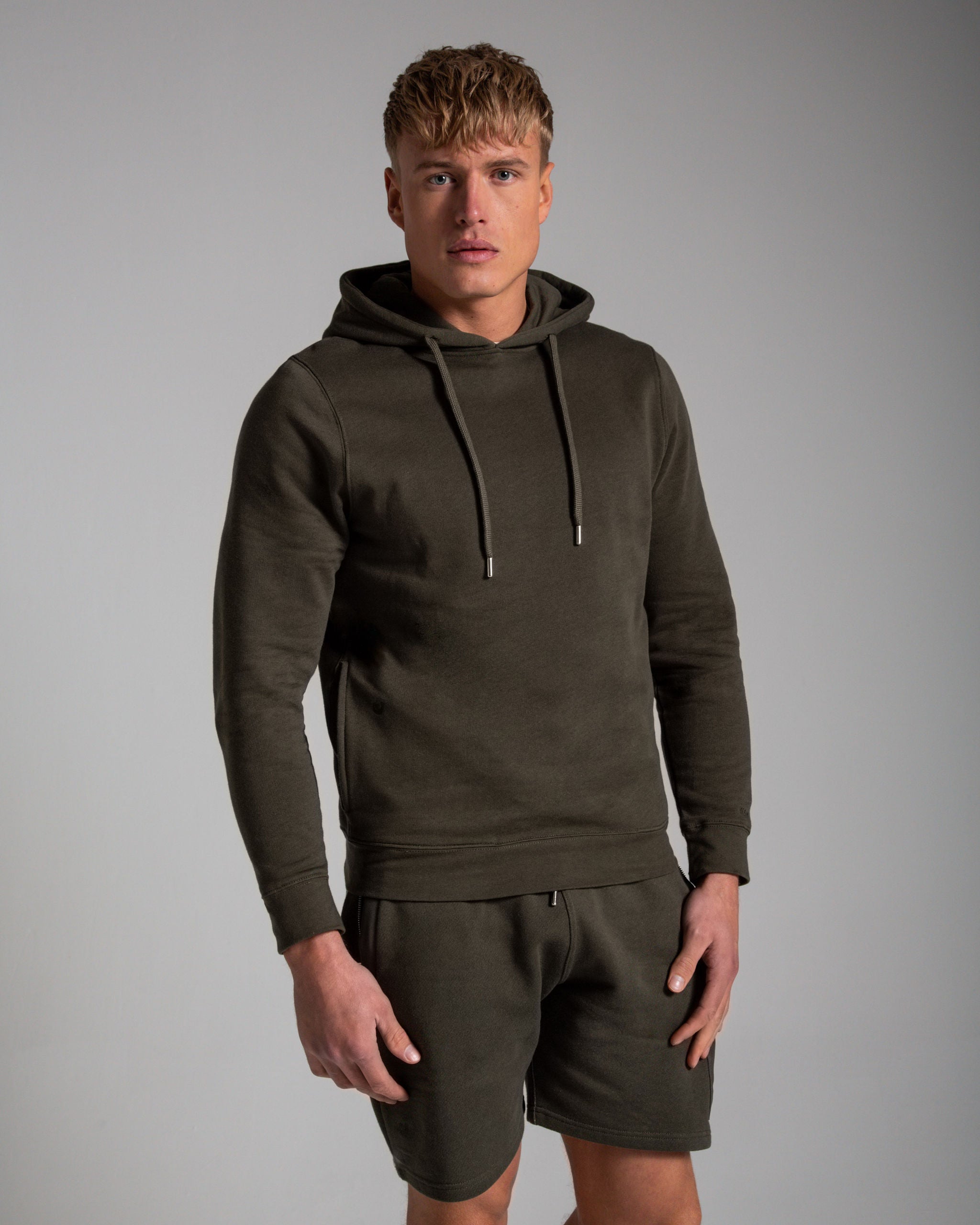 ESSENTIAL PULL OVER HOODIE IN DEEP GREEN WANTS Clothing